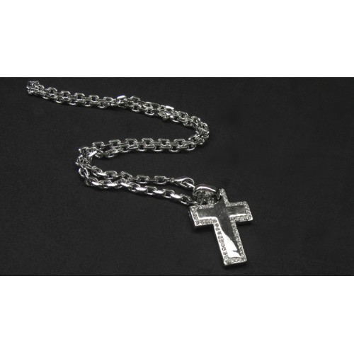 The Big Silver Cross Necklace